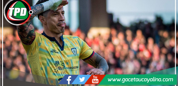 Gianluca Lapadula anotó golazo con el Cagliari ante Bari por la Serie B