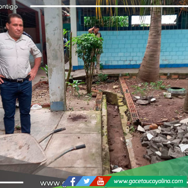 GOREU refaccionará aulas de I.E. La Inmaculada afectadas por el incendio