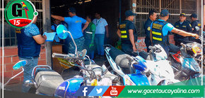 En operativo conjunto municipio manantaíno interviene locales de venta de motos y motokars
