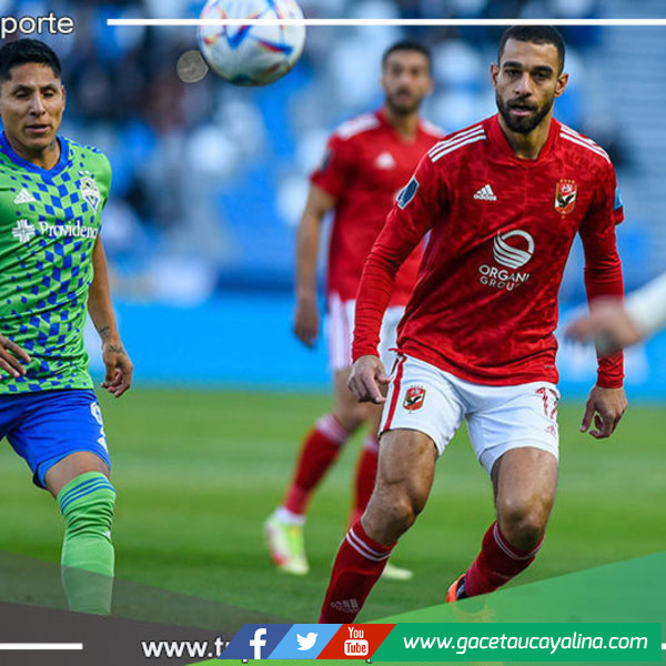 El equipo de Raúl Ruidíaz no pudo, Seattle Sounders perdió ante Al Ahly 1 a 0
