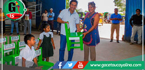 Municipalidad de Manantay entregó mobiliario a la I.E.I. Nueva América 