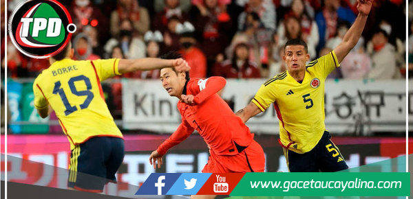 Selección colombiana reaccionó a tiempo para empatar en la visita a Corea del Sur