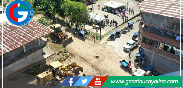 GOREU inició pavimentación de más 2 km de vías en Aguaytía 