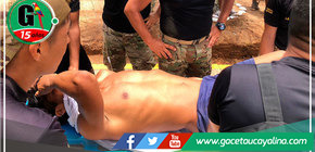 Personal del ejercito salvan de morir a poblador que fue mordido por serpiente venenosa 