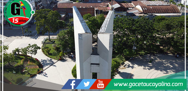 Municipio portillano retirará las mayólicas de porcelanato del obelisco de la plaza mayor de Pucallpa 