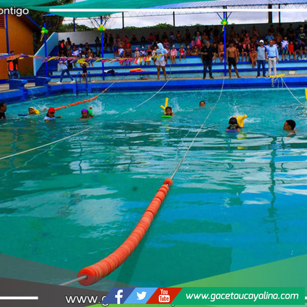 Mas de 200 niños y niñas participaron en taller de natación en la piscina olímpica