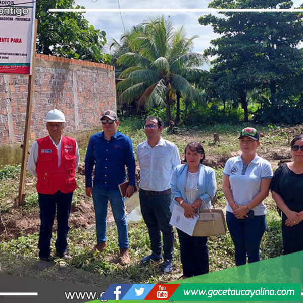 Alcaldesa de Yarinacocha y Notaria Pública constatan disponibilidad de áreas de obra del sector III y IV 