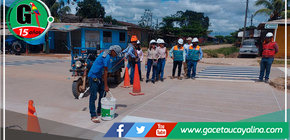 Alcaldesa provincial supervisó obras de pavimentación en Av. Habilitación Urbana  y Jhon F. Kenedy   