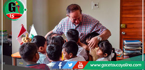 Alcalde de Atalaya recibió la visita de niños del Jardín Ángel Arellano 