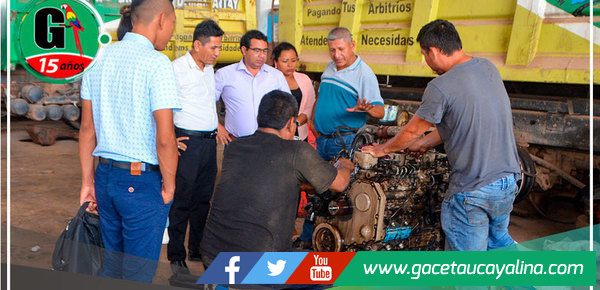 Alcalde de Manantay junto a regidores supervisaron Maestranza 