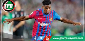 Bajan del podio a Lionel Messi, Ansu Fati se convierte en centenario con Barcelona