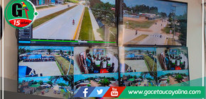 Alcalde de Manantay participó en la inauguración del centro de cámaras de video vigilancia “Puesto Frontera”  