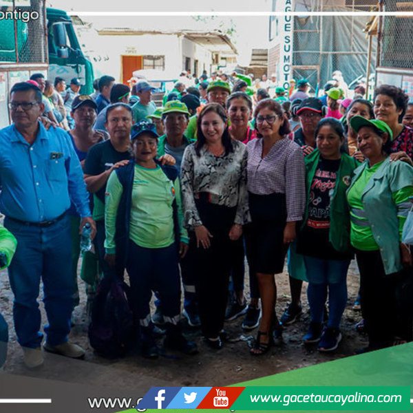 Alcaldesa de Coronel Portillo se reunió con trabajadores de maestranza y limpieza pública  