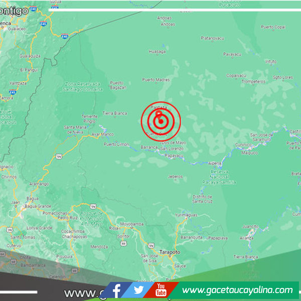 La región Loreto fue remecida esta mañana con un sismo de magnitud 5.5
