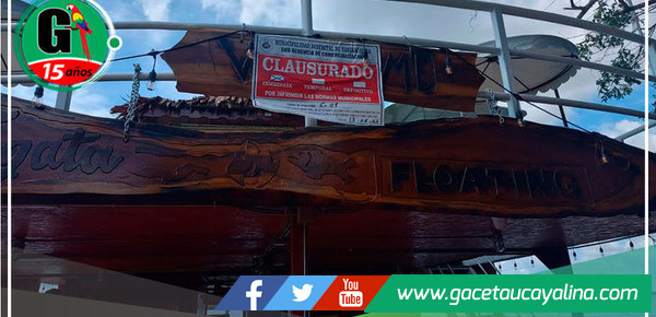 Establecimientos de San José son multados y clausurados en Yarinacocha