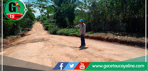 Moradores del C.P. Santa Rosa son favorecidos con mejoramiento de vías 