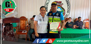 Serenos de Yarinacocha y efectivo policial fueron distinguidos  