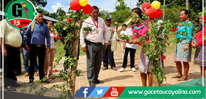 Inauguran alcantarilla en la C.N. de Cachiyacu en la provincia de Ucayali 