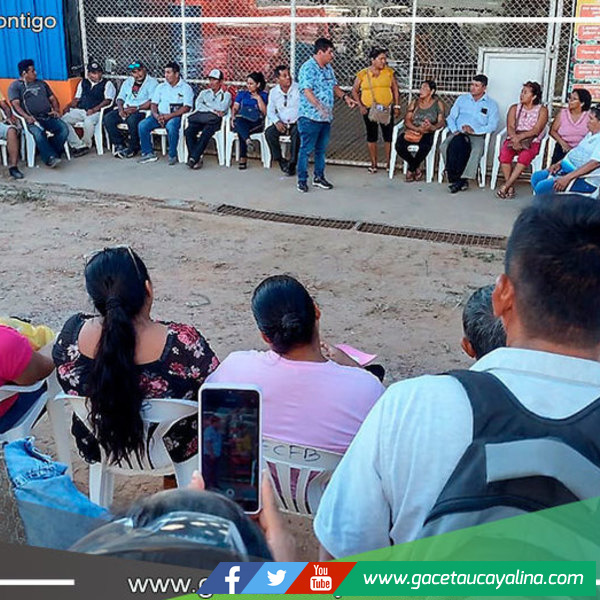 Funcionarios del GOREU y dirigentes se reúnen para evaluar trabajos de arreglos 