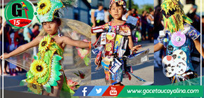 En el distrito de Tahuanía realizaron I Concurso de Trajes reciclables