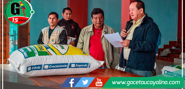 En Atalaya entregan alimentos para peces a Piscicultores 