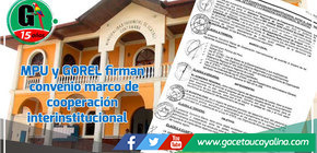 MPU y GOREL firman convenio marco de cooperación interinstitucional    