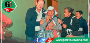 Entregan alimentos a personas del Adulto Mayor en Atalaya 