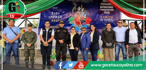 En Contamana se realizó la inauguración de los Juegos Escolares Deportivos y para Deportivos 2023 