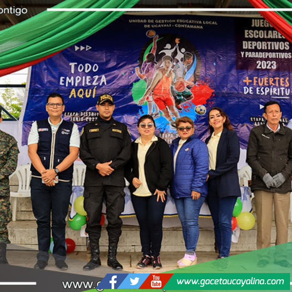 En Contamana se realizó la inauguración de los Juegos Escolares Deportivos y para Deportivos 2023 