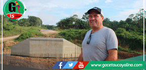 Gobernador inspeccionó avances en construcción de puente Tahuayo en carretera Neshuya-Curimaná