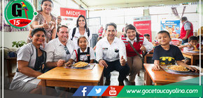 Ministro Julio Demartini supervisó el uso de kits de abrigo que entregó Cuna Más a niñas y niños de Ucayali 