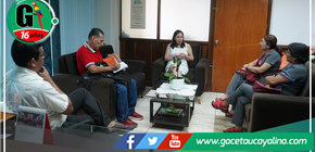 Alcaldesa coordina implementación tecnológica educativa en aula piloto de la I.E. Villa El Salvador