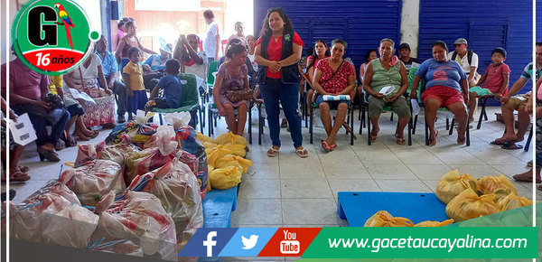 Programa de Alimentación y Nutrición PAN distribuye ayuda alimentaria en Contamana.