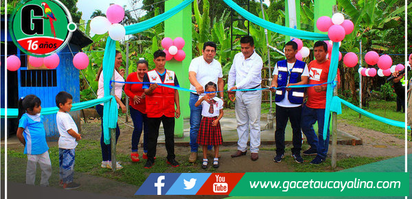 Goreu entrega estructura de concreto para tanque elevado en caserío Isla Libertad