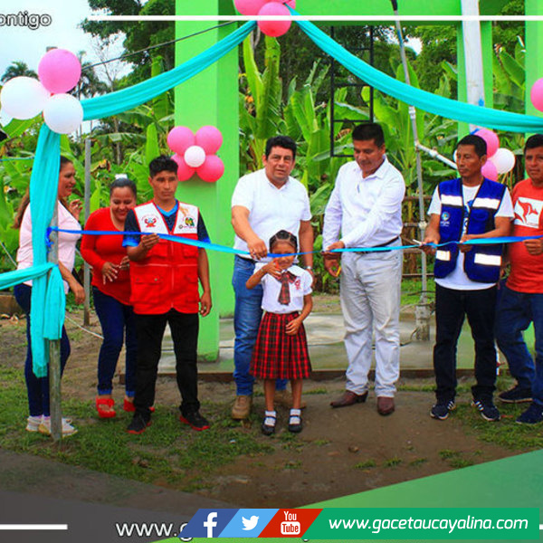 Goreu entrega estructura de concreto para tanque elevado en caserío Isla Libertad