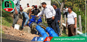 Alcalde de Contamana supervisa instalación de nueva electrobomba para mejorar servicio de agua