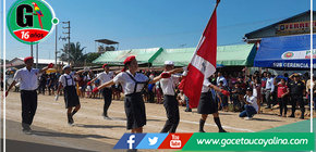 Alcaldesa participó en el desfile cívico en el Bloque 09