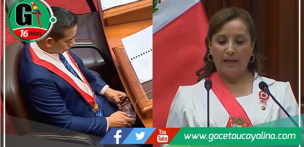 Congresista ucayalino es captado jugando en su celular durante el discurso de la presidenta