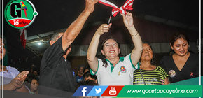 Alcaldesa de Coronel Portillo inaugura nuevo local comunal en el A.H. Flor de Adonis