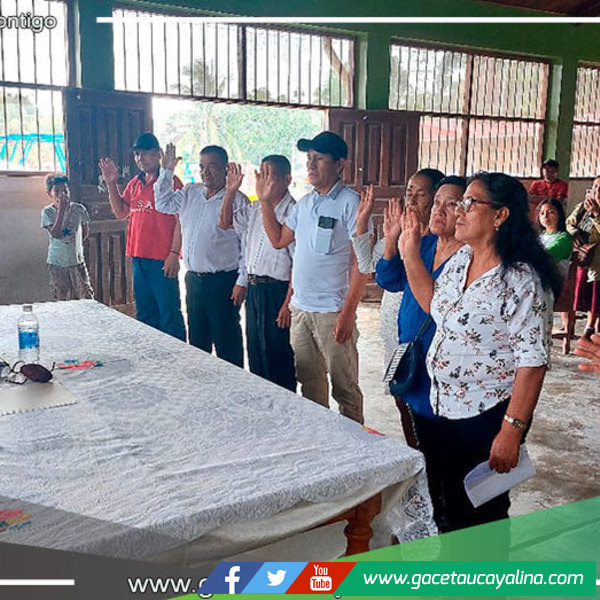 Juramentan nueva directiva de Junta Vecinal Pascual Alegre en Atalaya