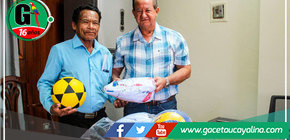 Alcalde de Atalaya impulsa el deporte juvenil con entrega de implementos deportivos