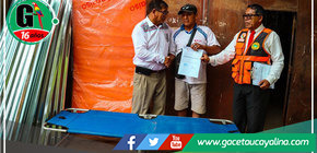 Alcalde Rodolfo Lovo Tello Brinda Ayuda a Damnificado en Incendio con Donación de Emergencia