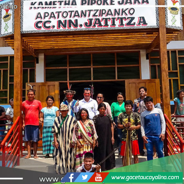 Alcalde de Tahuanía Inaugura Obra de Mejoramiento en Comunidad Nativa de Jatitza