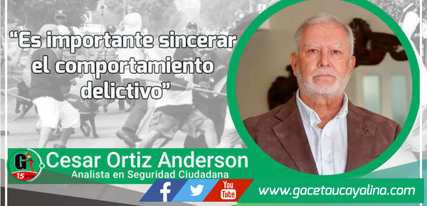 Es importante sincerar el comportamiento delictivo