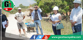 MPCP realizó entrega de terreno para la contrucción del puente el cóndor del km59 – distrito de Campo Verde 