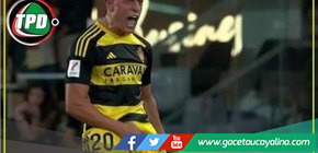 Víctor Mollejo celebró con la mano en su testículo y  será denunciado por La Liga 