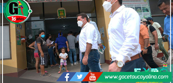 Gambini supervisa ambientes del Hospital Amazónico de Yarinacocha