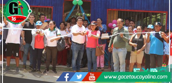 MPCP y GOREU realizaron entrega de la nueva infraestructura de local comunal en el caserío Isla Libertad