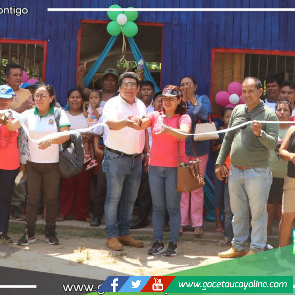 MPCP y GOREU realizaron entrega de la nueva infraestructura de local comunal en el caserío Isla Libertad