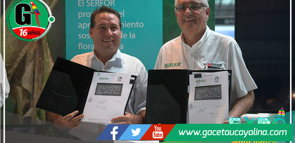 Gobernador de Ucayali y Director de Serfor Firman Protocolo para Mejorar Manejo de Recursos Forestales y Fauna Silvestre en Expo Amazónica 2023